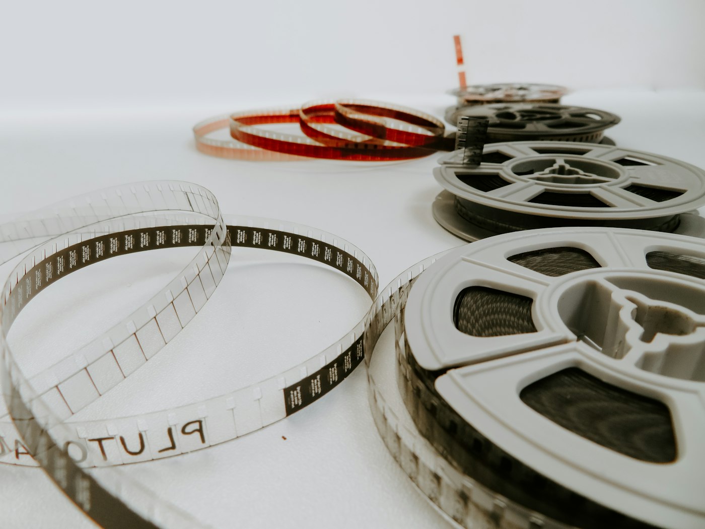 Abstract digital cinematic atmosphere representing the visual language of AI movie production