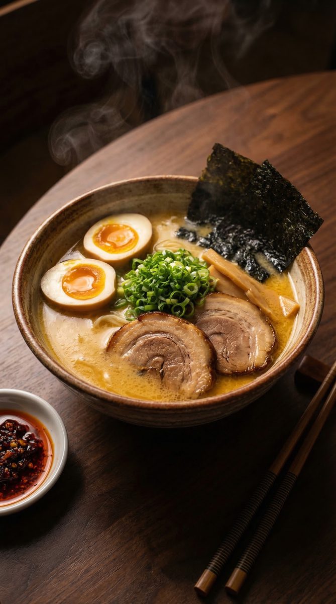 AI ramen photography