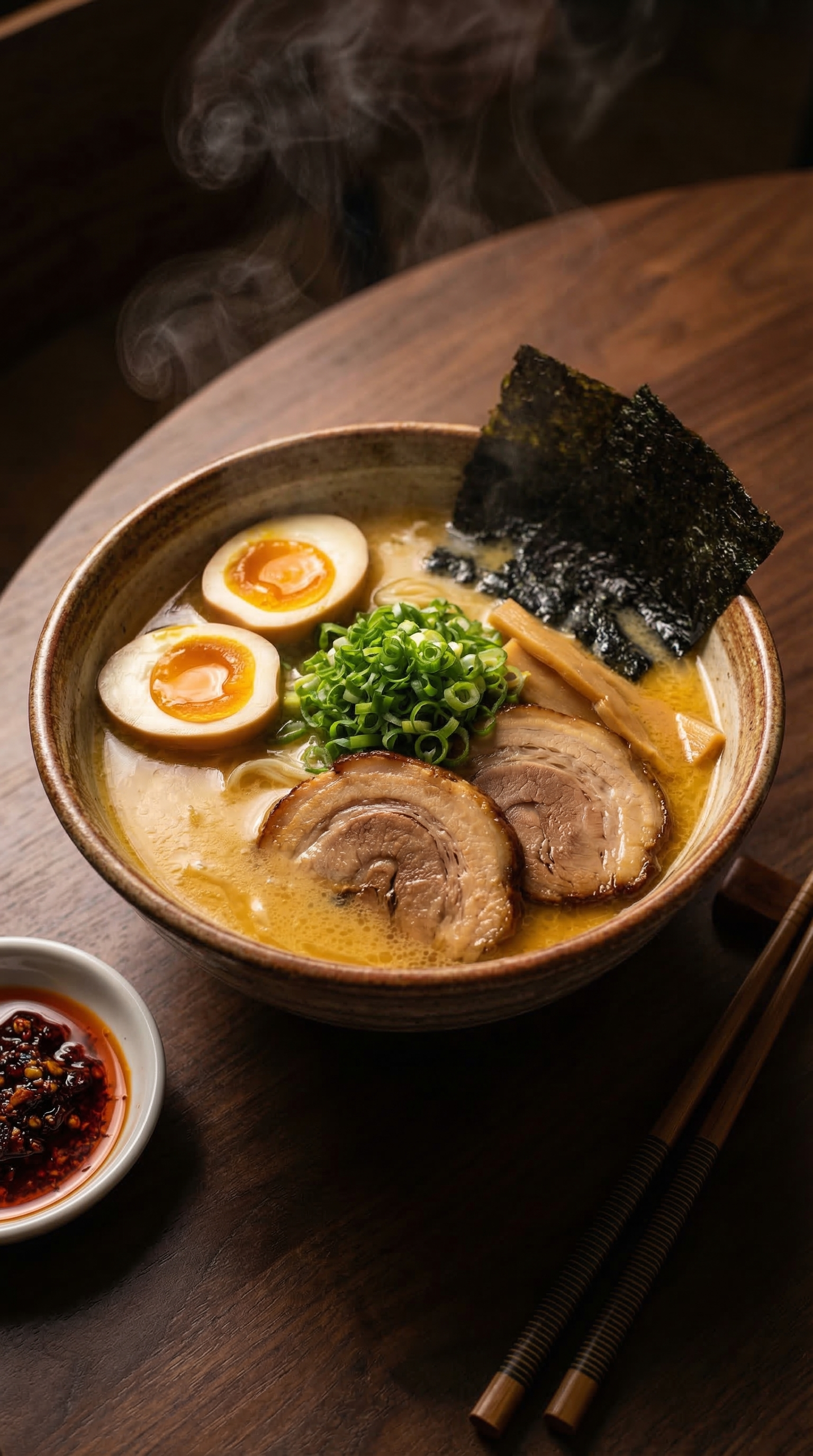 AI-generated ramen photography
