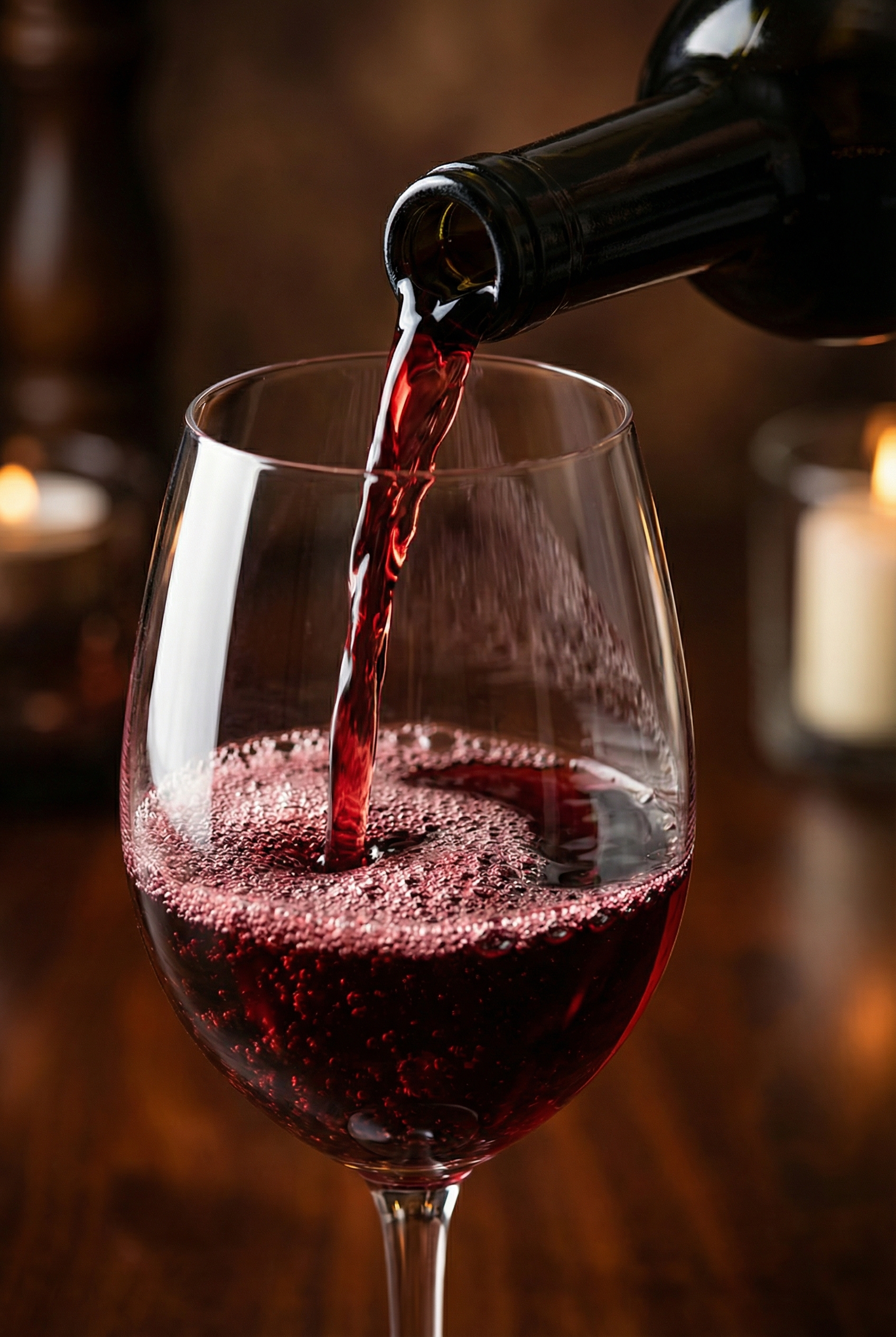 AI-generated wine and dining photography