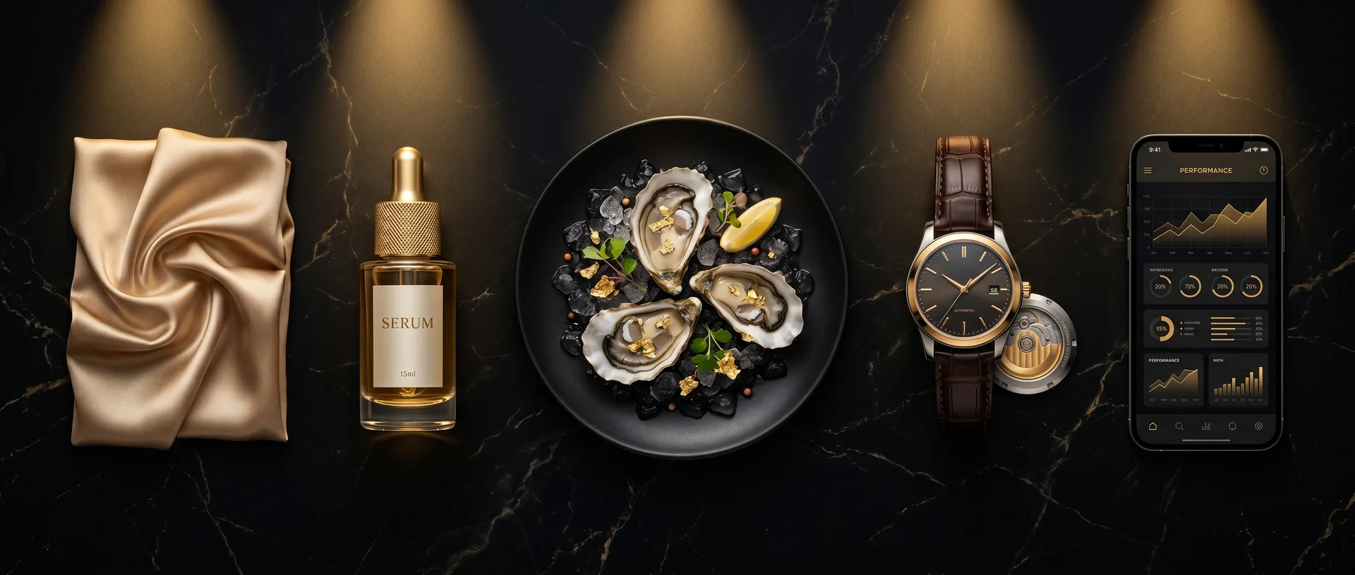AI Studio visual stack — product, fashion, beauty, food and lifestyle imagery