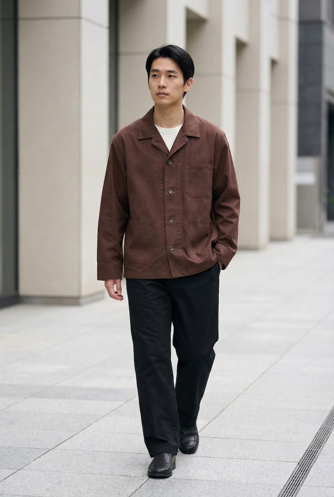 Outdoor — AI-generated by AI Studio from a real garment: Natural light set