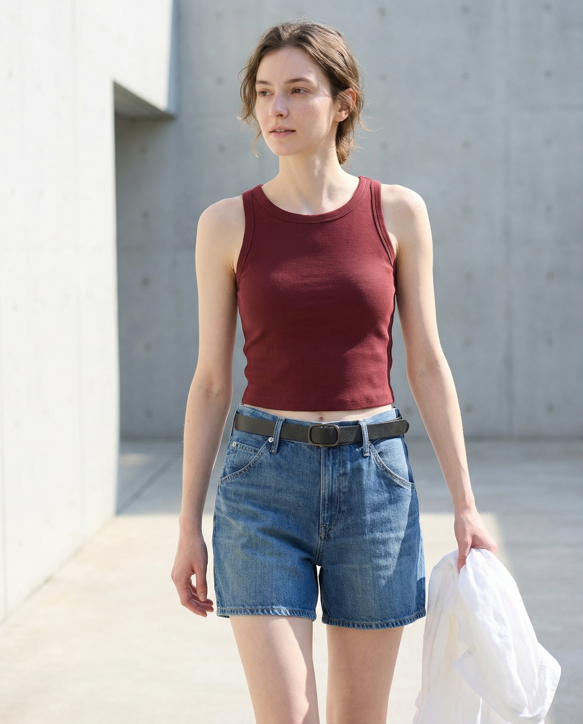 AI lifestyle photography summer outdoor scene with product