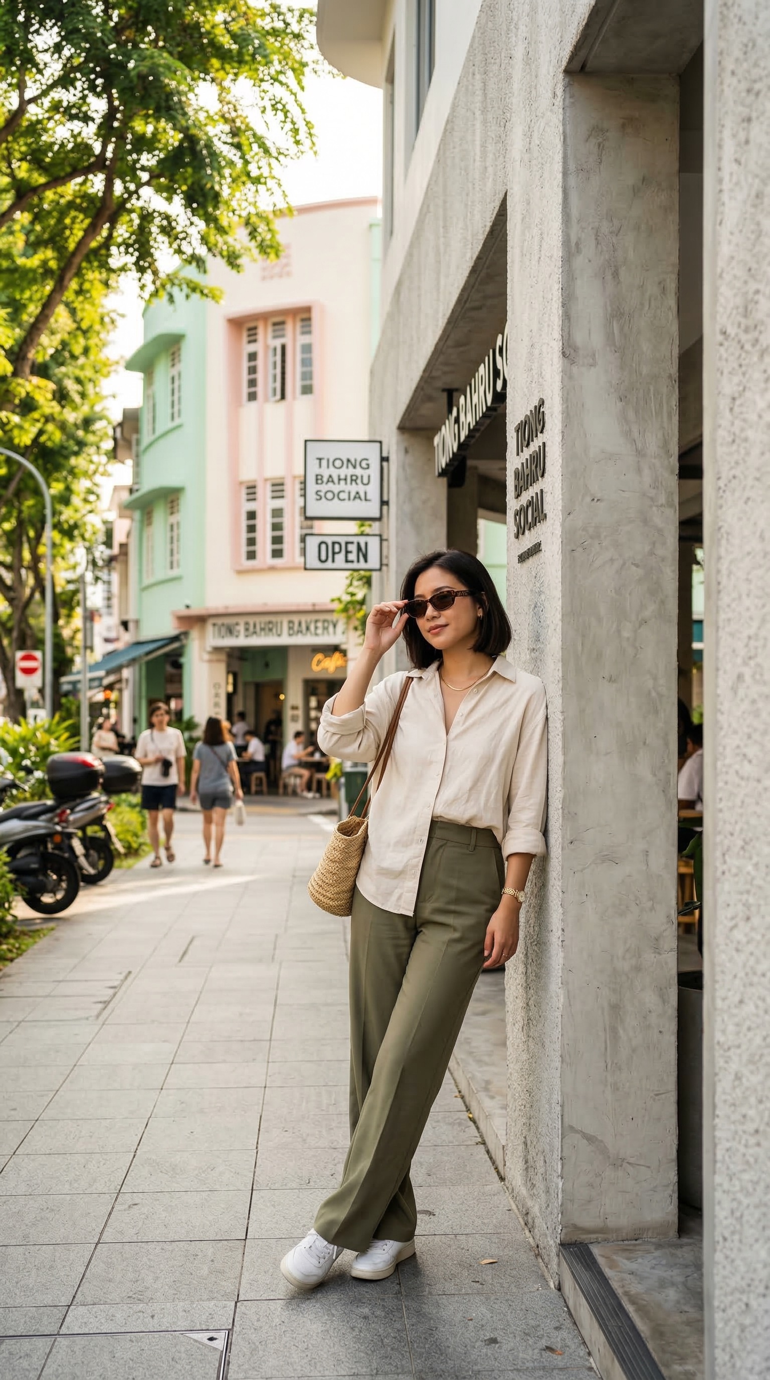 AI-generated streetwear fashion photography