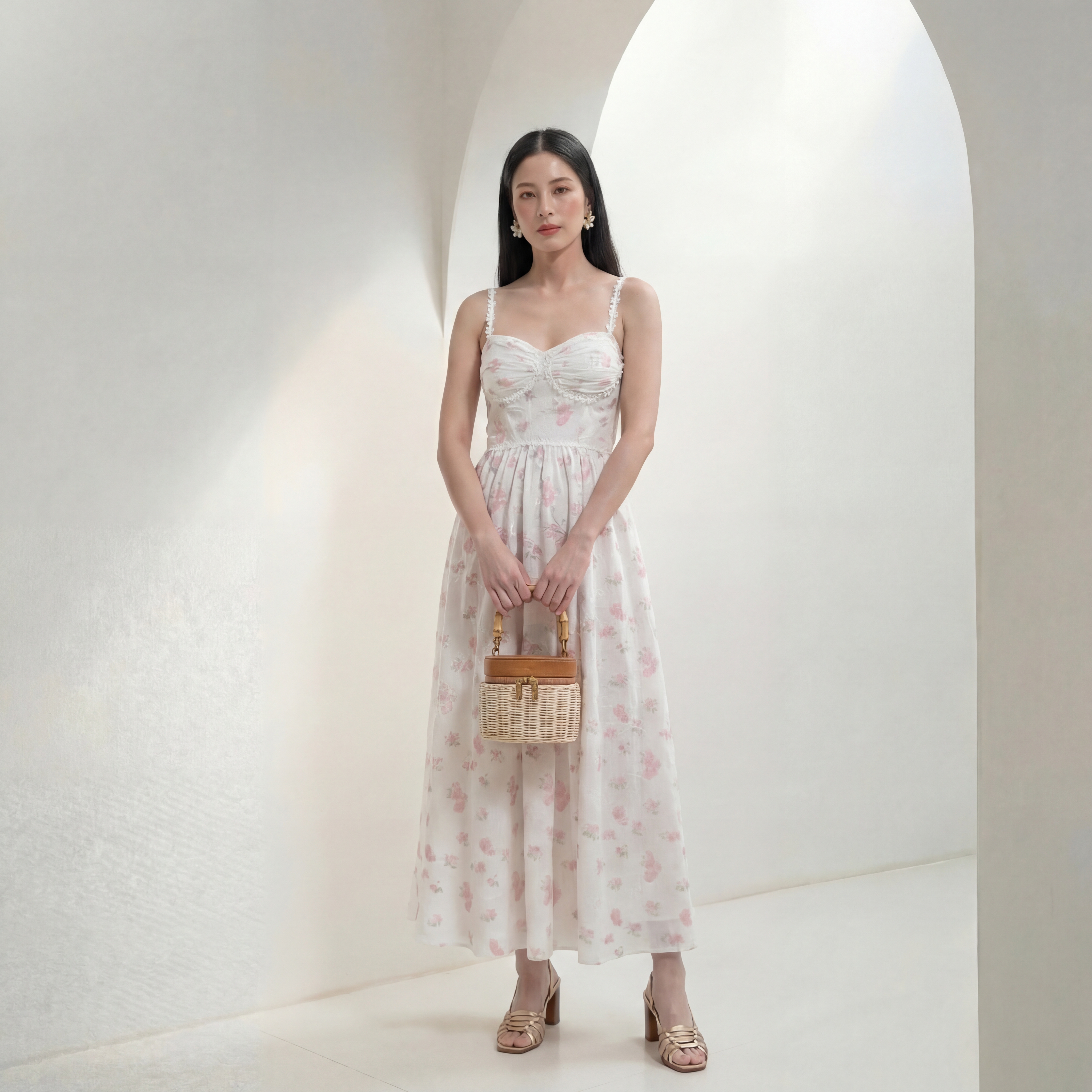 AI-generated elegant Asian fashion photography