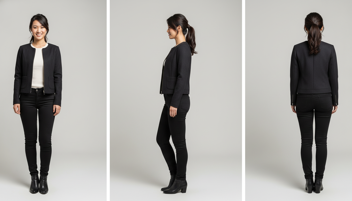 Upload character image from multiple angles