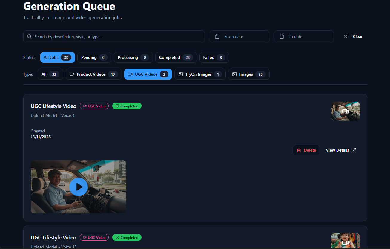 Step 3: AI generation